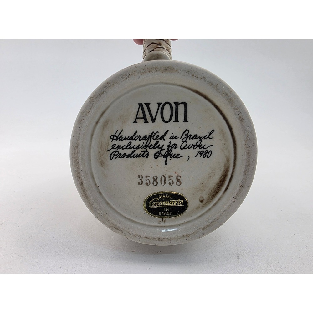 Vintage 1980 Avon Western Heritage Beer Stein Lidded Ceramic Brazil 358058 - Picture 6 of 6